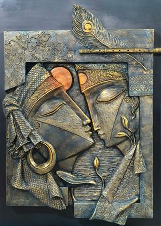 “Divine Texture Of Culture” An Exhibition Of Sculptures By Kiran Shigvan, Karuna Shigvan At Nehru Centre Art Gallery